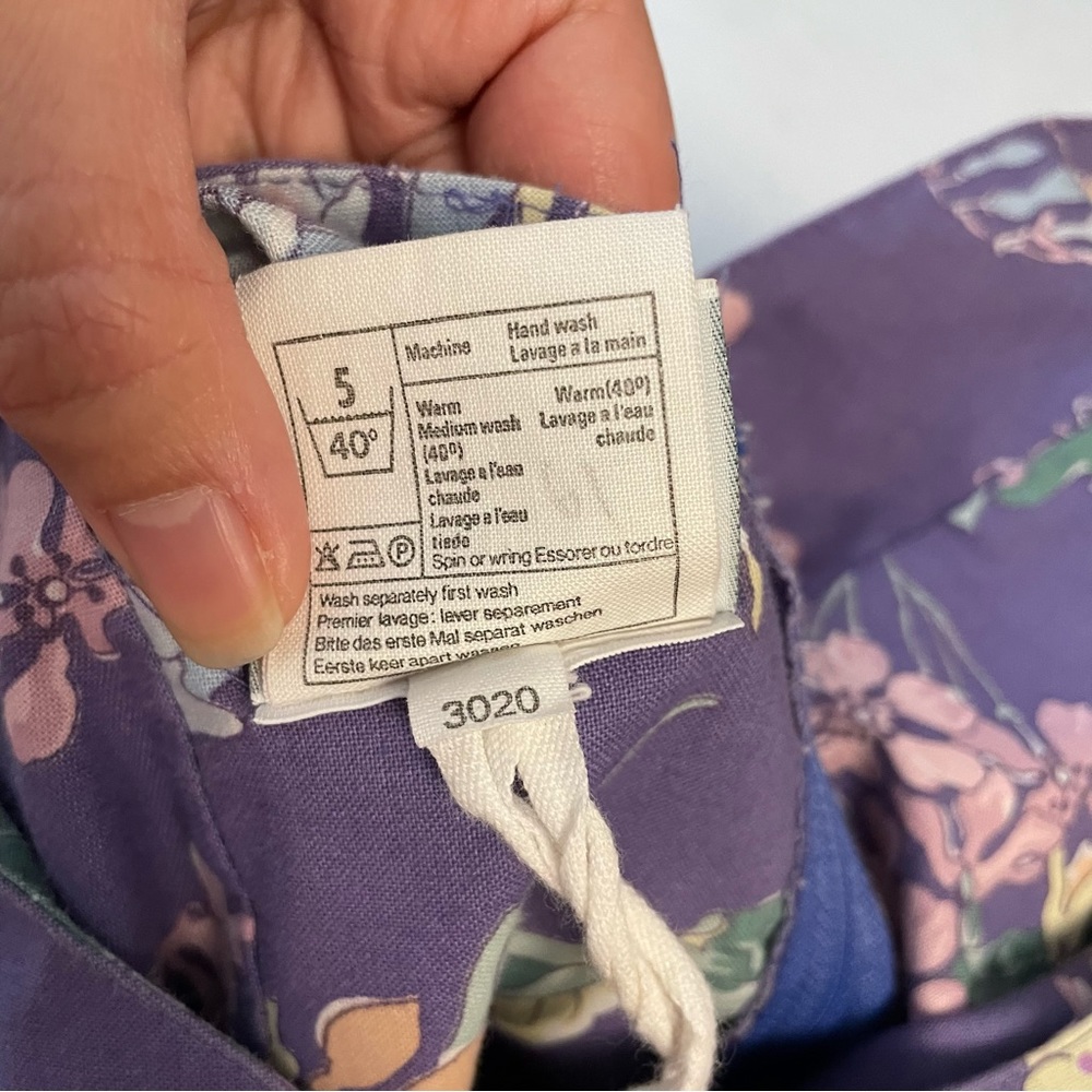 LAURA ASHLEY Vintage Lavender Floral Sweetheart Fit & Flare Dress US 8/UK 10 - Picture 10 of 11